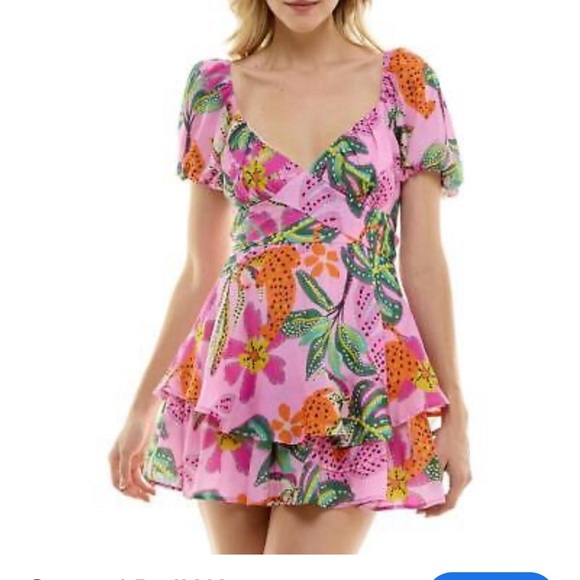 midnight doll Dresses & Skirts - Floral Pink Dress